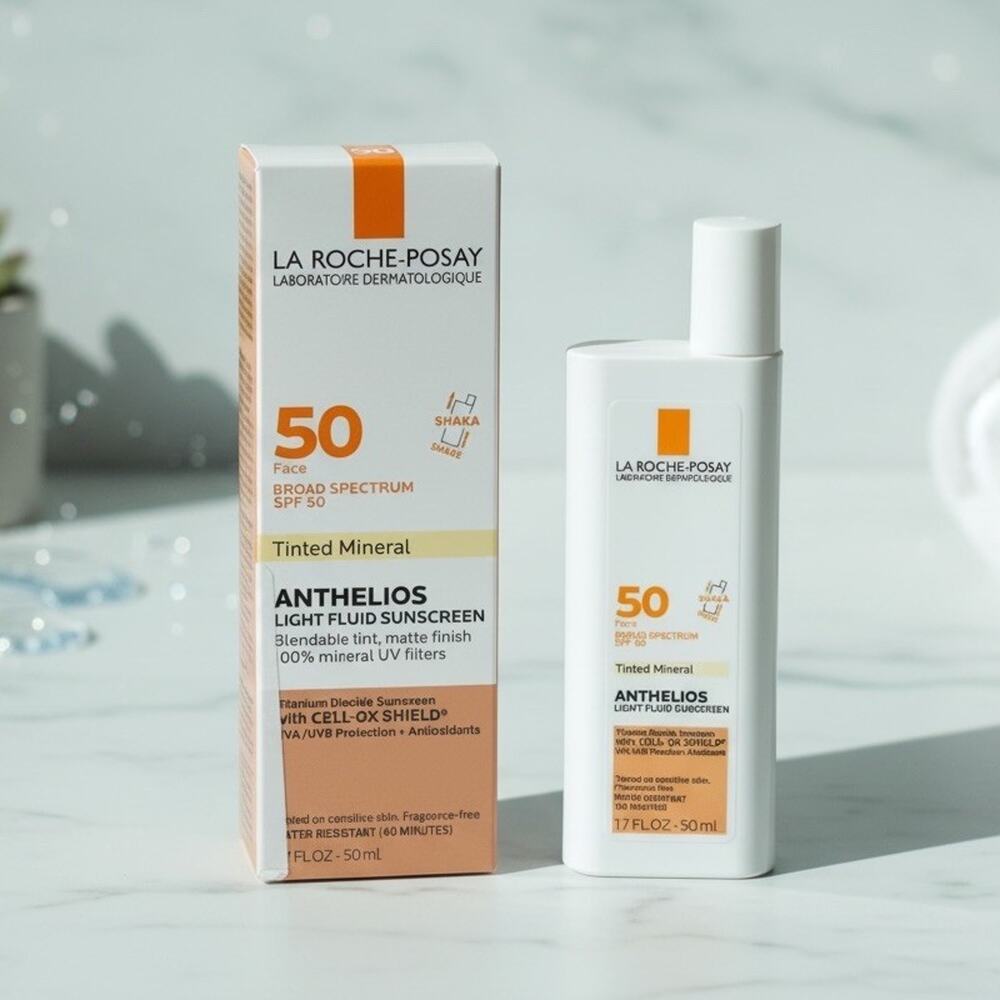 La Roche-Posay Anthelios Tinted Mineral Light Fluid Sunscreen - 1.7oz Exp: 01/27